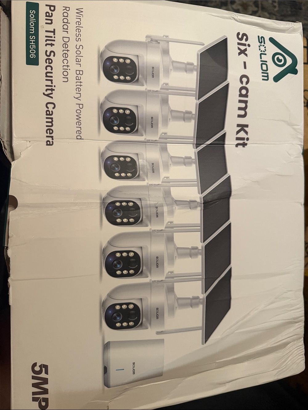SOLIOM Solar Powered Outdoor Security Camera - White - Picture 10 of 12